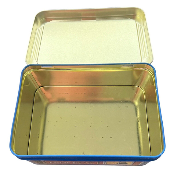 Vtg '03 Coca Cola Coke Christmas Tree Farm Barn Tin Box Jim Harrison Hinged Lid - Picture 4 of 8